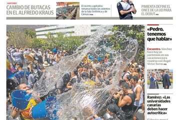 La prensa regional destaca el éxito y buen ambiente de la Traída del Agua de Lomo Magullo (Telde)/TA.